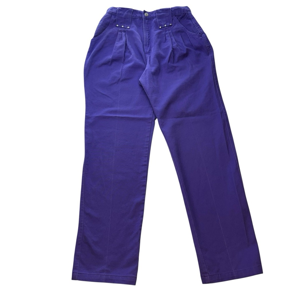 Vintage Western Plains Trading Co. Purple High Rise Cowgirl Jeans Made In USA 13